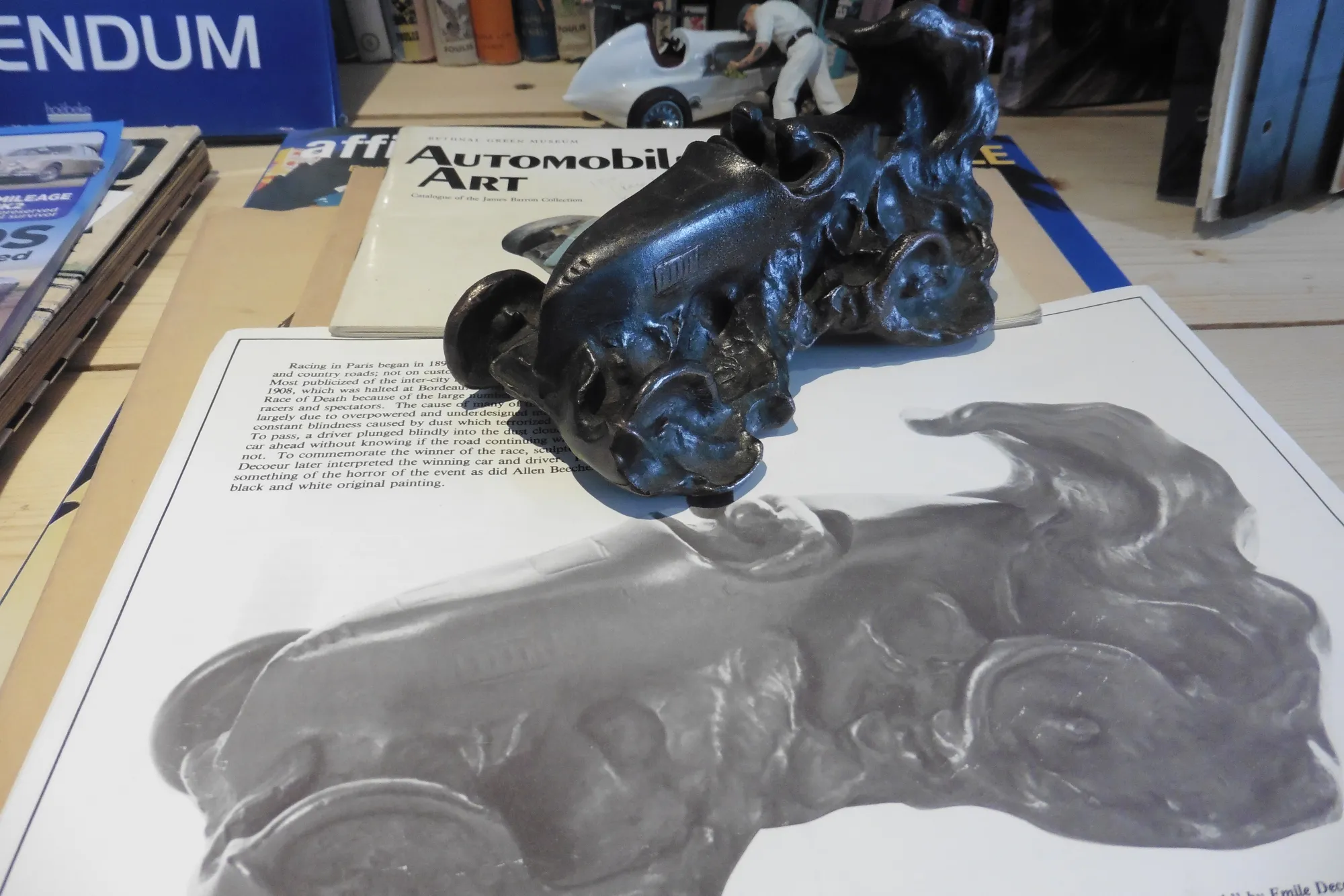 'Gabriel surs Mors' Bronze 'trophy' Paul Moreau-Vauthier
